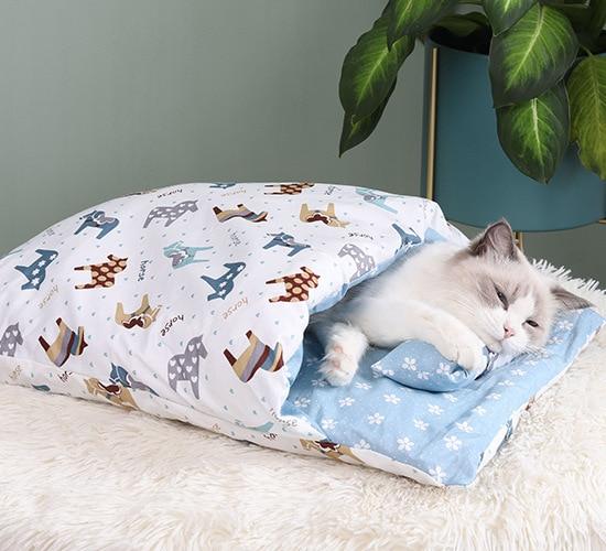 Vinterkatt Sovsäck – SnugKitty Frost Magic