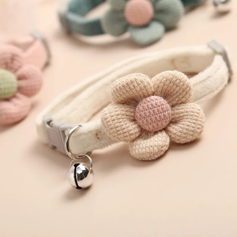 Justerbar Katthalsband med Blomma - FlowerCharm