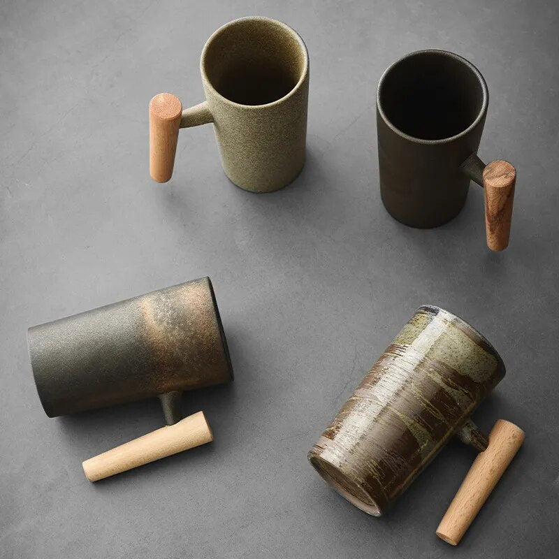 Nordiska Latte Muggar med Jordnära Design – NatureSip
