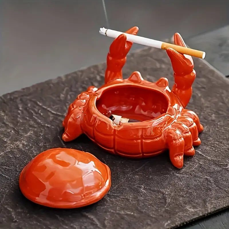 Keramisk Krabba Askfat - Unik Design - Dekorativ