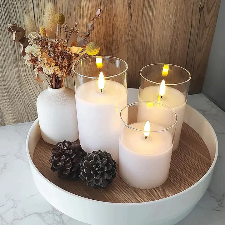 Ljus utan låga Set - SerenityGlow
