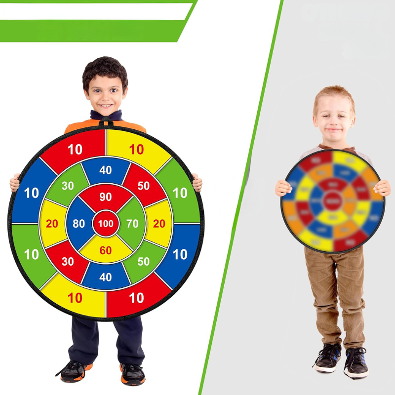 Stort Darttavla för Barn med Klibbiga Bollar och Darts – PlayTarget