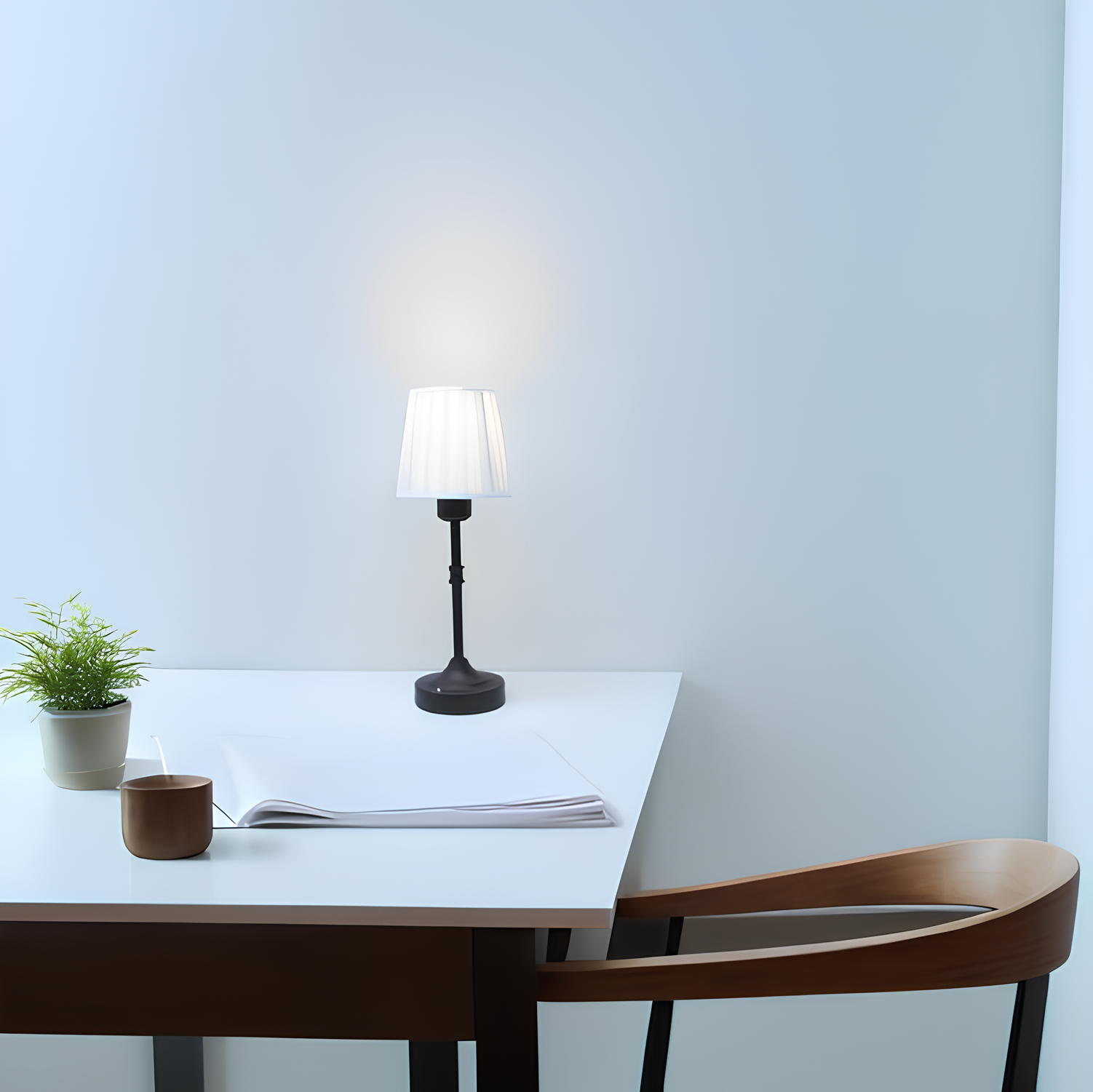 Klassisk Bordslampa | Trådlös | Med Tre Ljusstyrkor