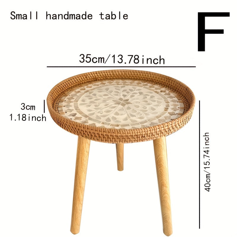 Skandinavisk Rattan Sido Bord - Elin