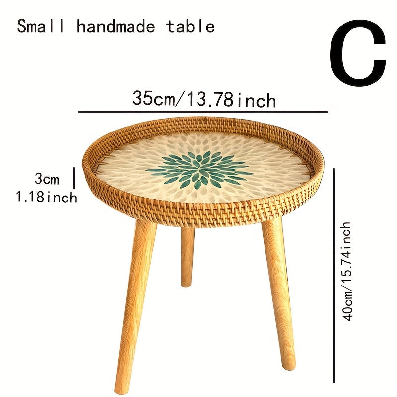 Skandinavisk Rattan Sido Bord - Elin