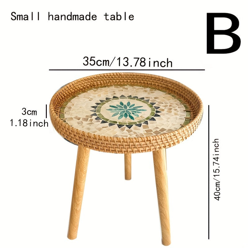 Skandinavisk Rattan Sido Bord - Elin
