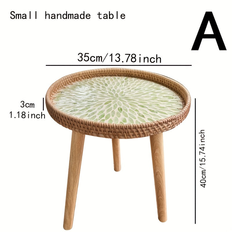 Skandinavisk Rattan Sido Bord - Elin
