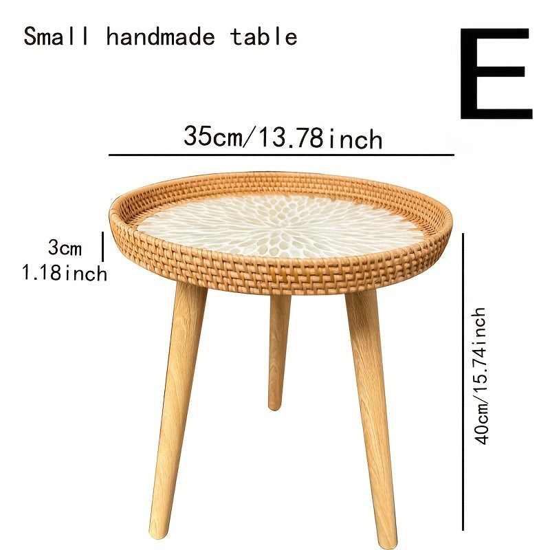 Skandinavisk Rattan Sido Bord - Elin