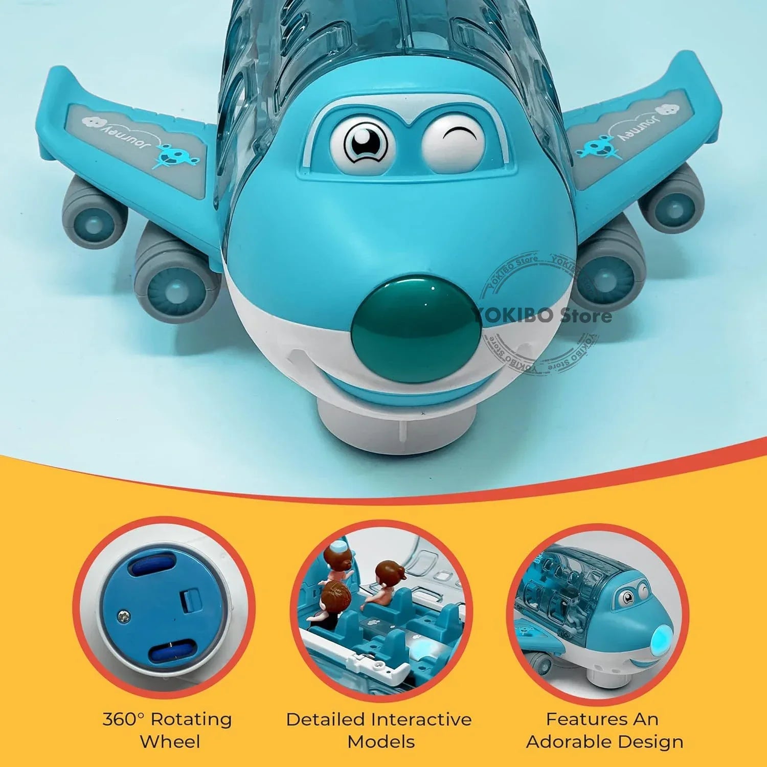 Pilot Pals Plan | Lärorikt Lekflygplan med Ljud