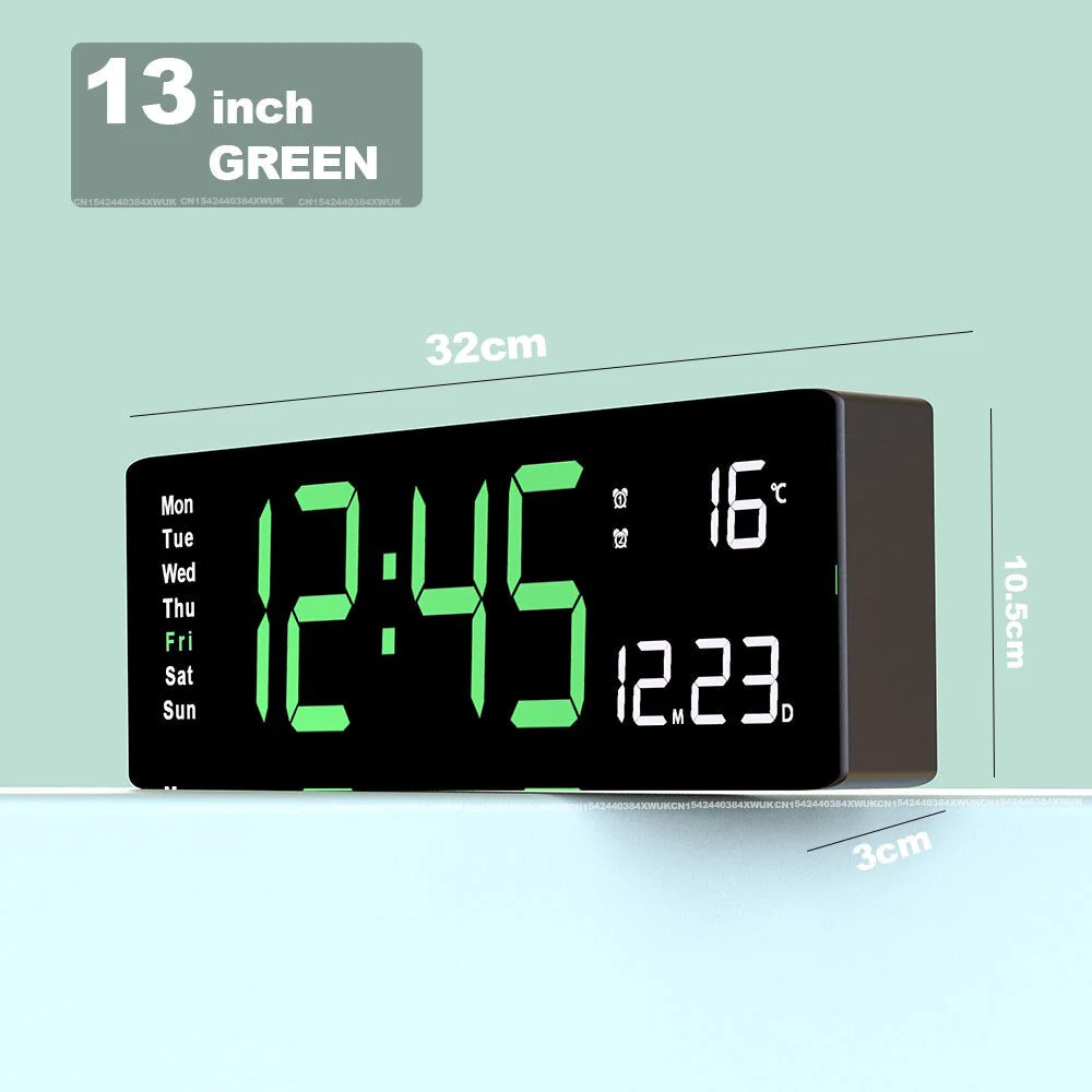 Färgglad Akryl Digital Klocka | Modern LED Klocka Med USB