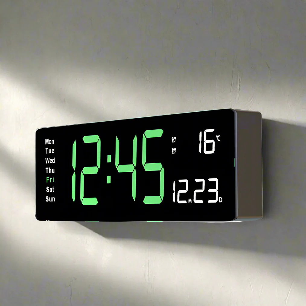 Färgglad Akryl Digital Klocka | Modern LED Klocka Med USB