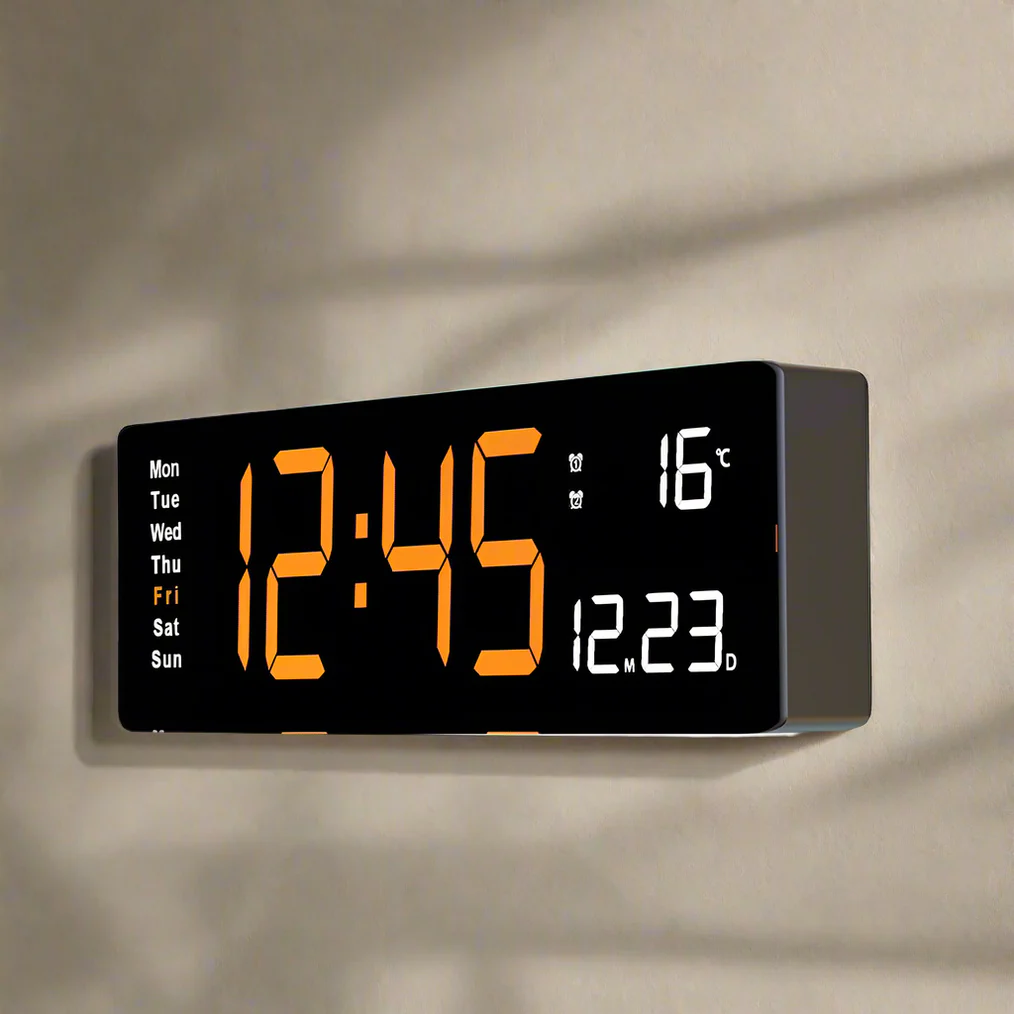 Färgglad Akryl Digital Klocka | Modern LED Klocka Med USB