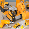 LittleBuilder Lekset - Lastbil, Grävmaskin & Krana