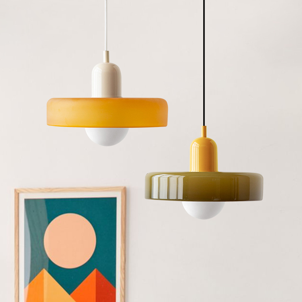Färgglad Hänglampa | Bauhaus Stil | Konstnärlig Design