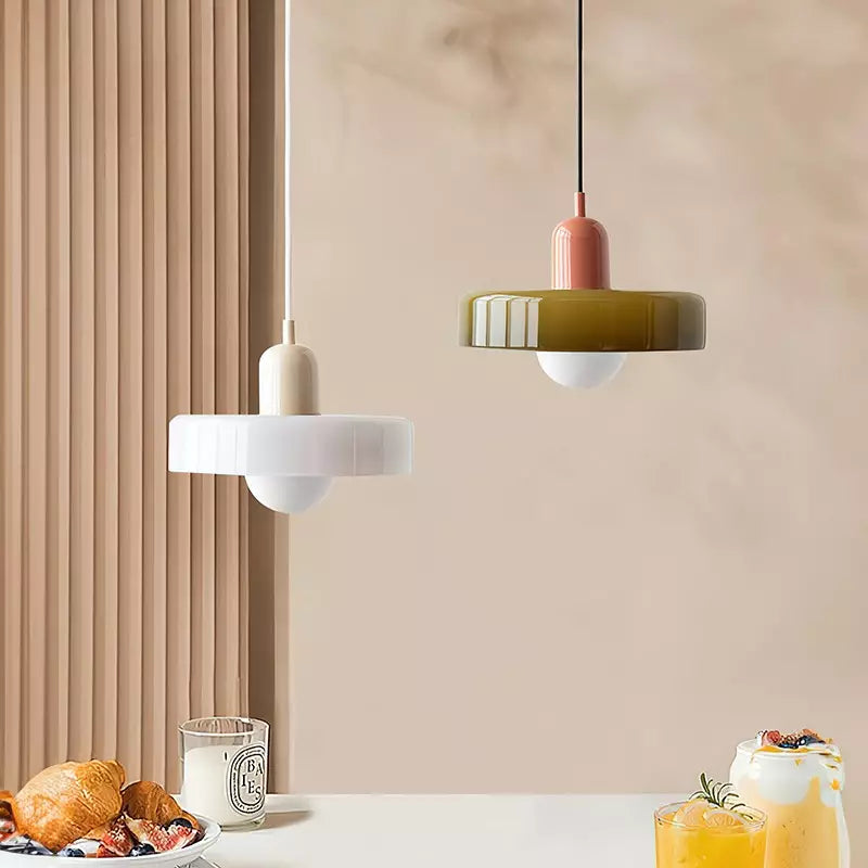 Färgglad Hänglampa | Bauhaus Stil | Konstnärlig Design