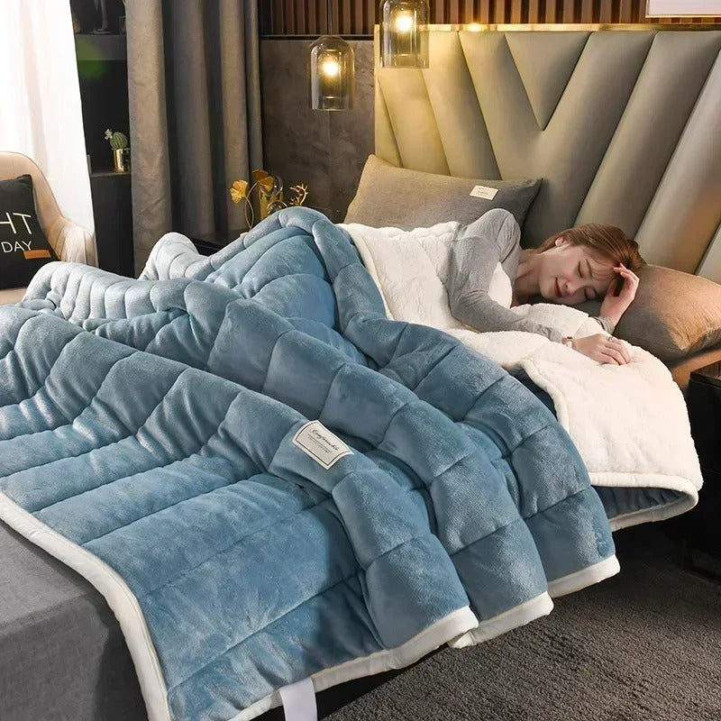 Korall Fleece Filt | Varm & Bekväm | Höst Vinter