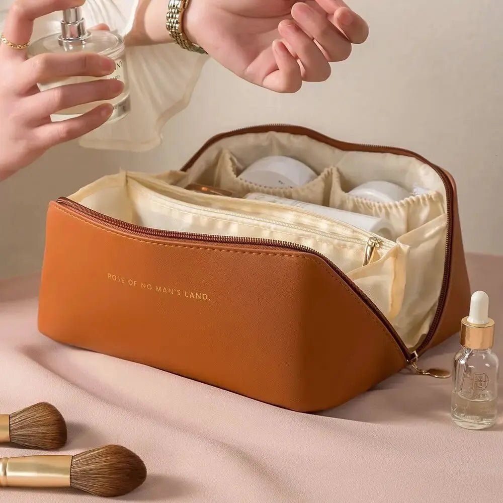 Make-up Organisatör med Dragkedja – Lyxig Kosmetiktas för Resa