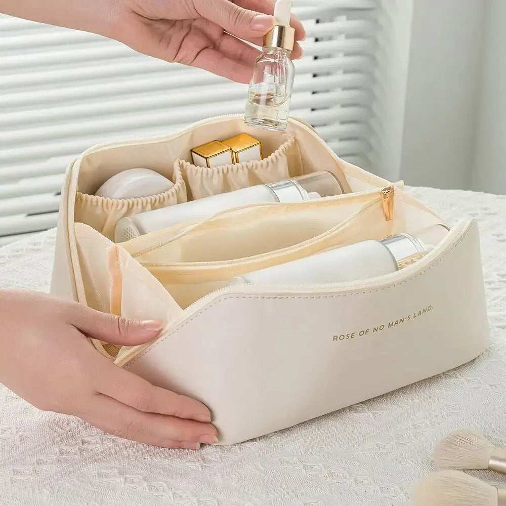 Make-up Organisatör med Dragkedja – Lyxig Kosmetiktas för Resa