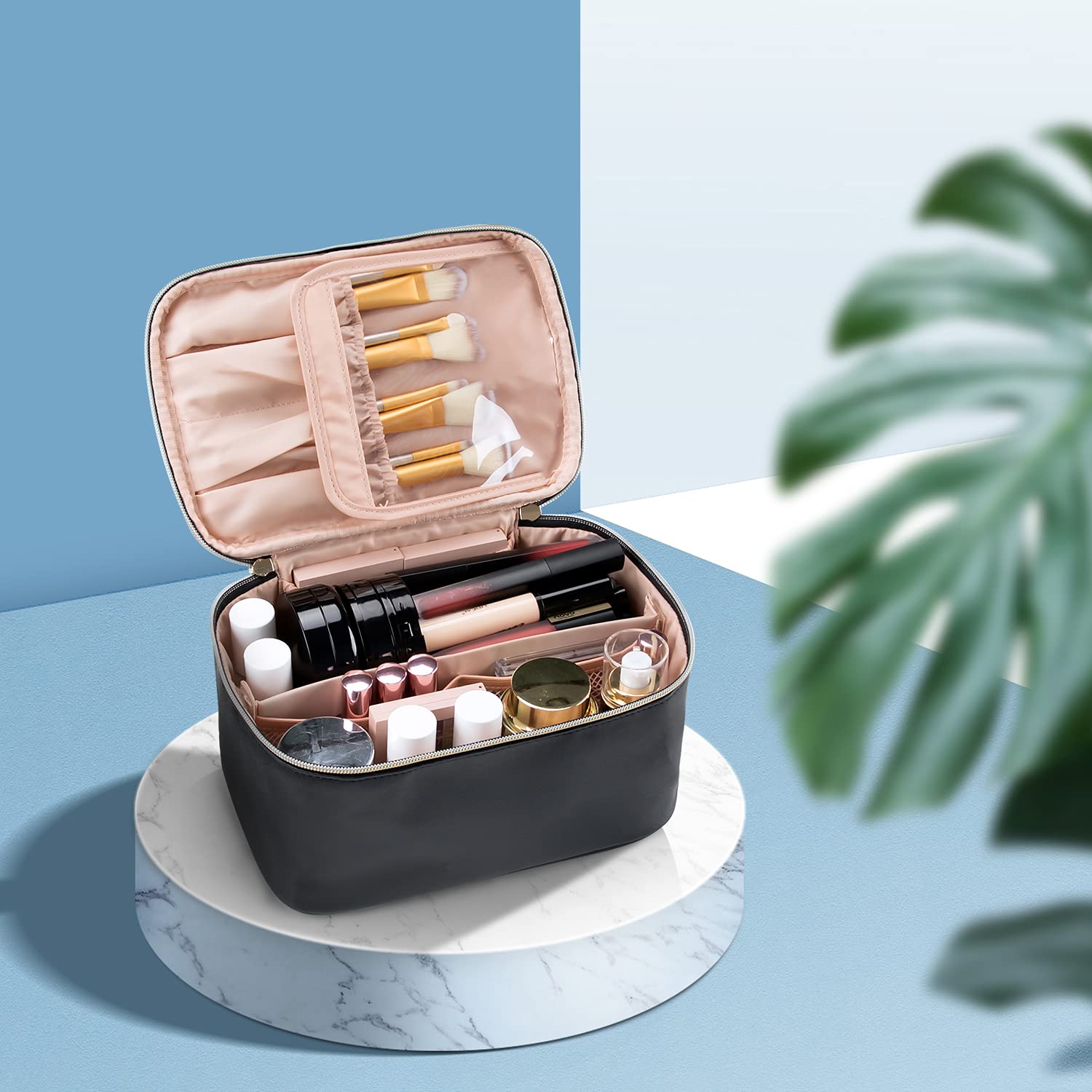 Resevänlig Makeuporganisatör med Avdelare