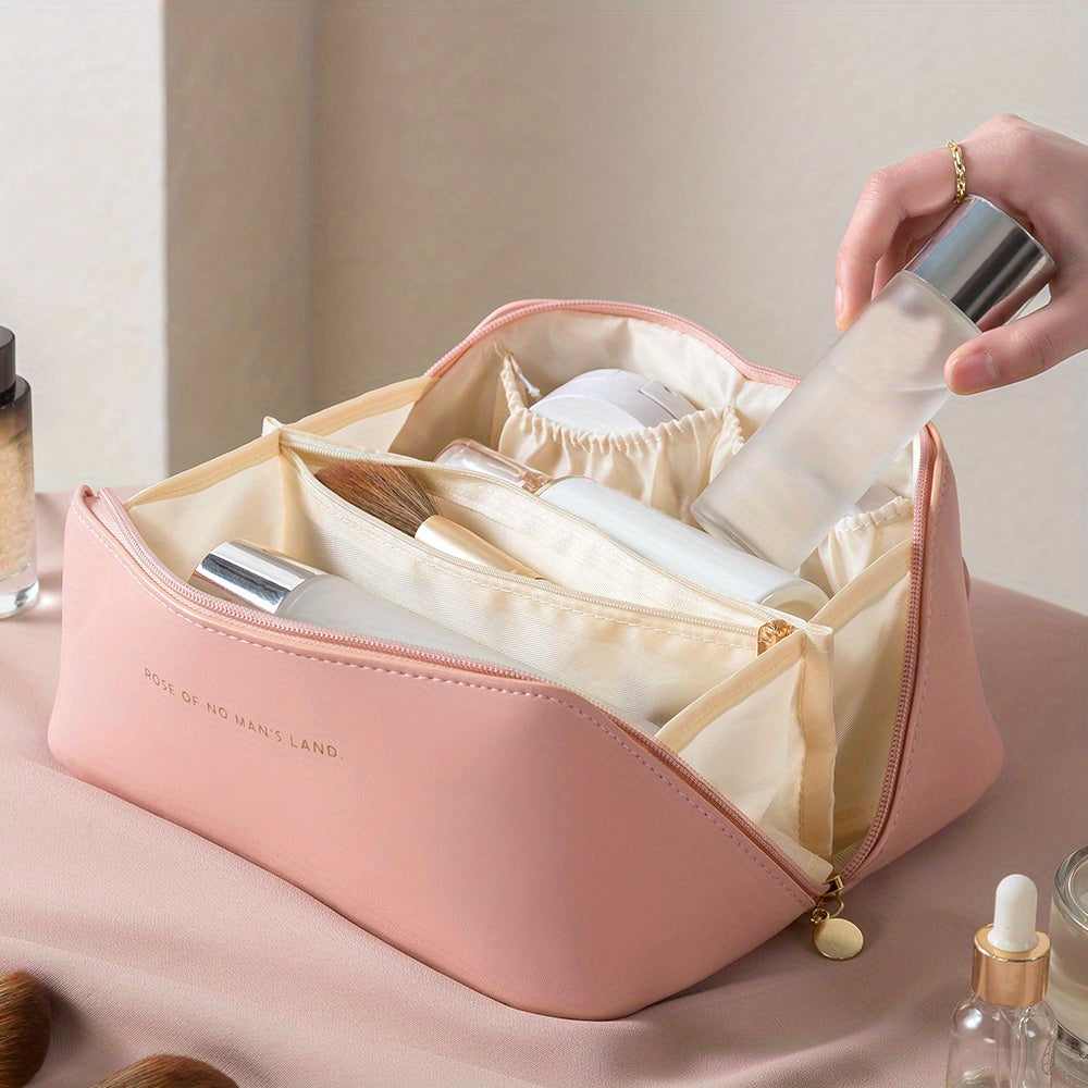 Make-up Organisatör med Dragkedja – Lyxig Kosmetiktas för Resa