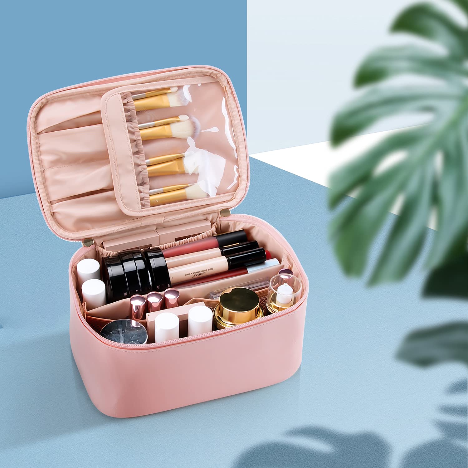 Resevänlig Makeuporganisatör med Avdelare