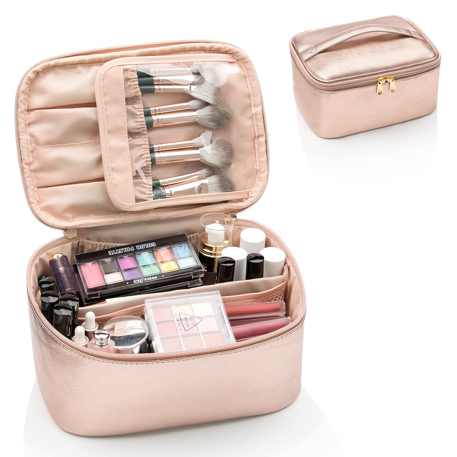 Resevänlig Makeuporganisatör med Avdelare