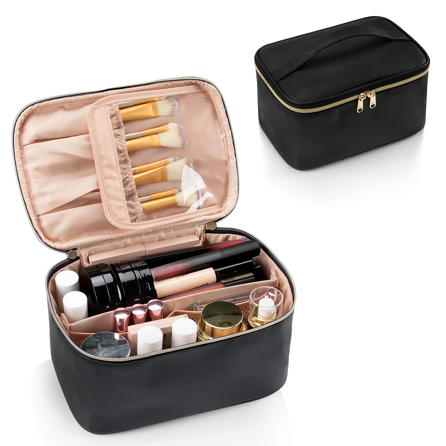 Resevänlig Makeuporganisatör med Avdelare
