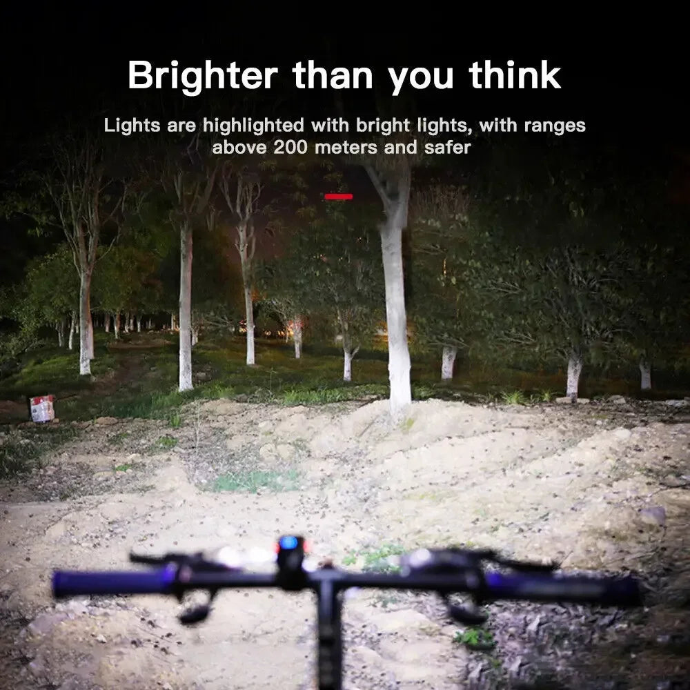 Klar Cykelbelysning LED | USB Laddningsbar Huvudlampa MTB