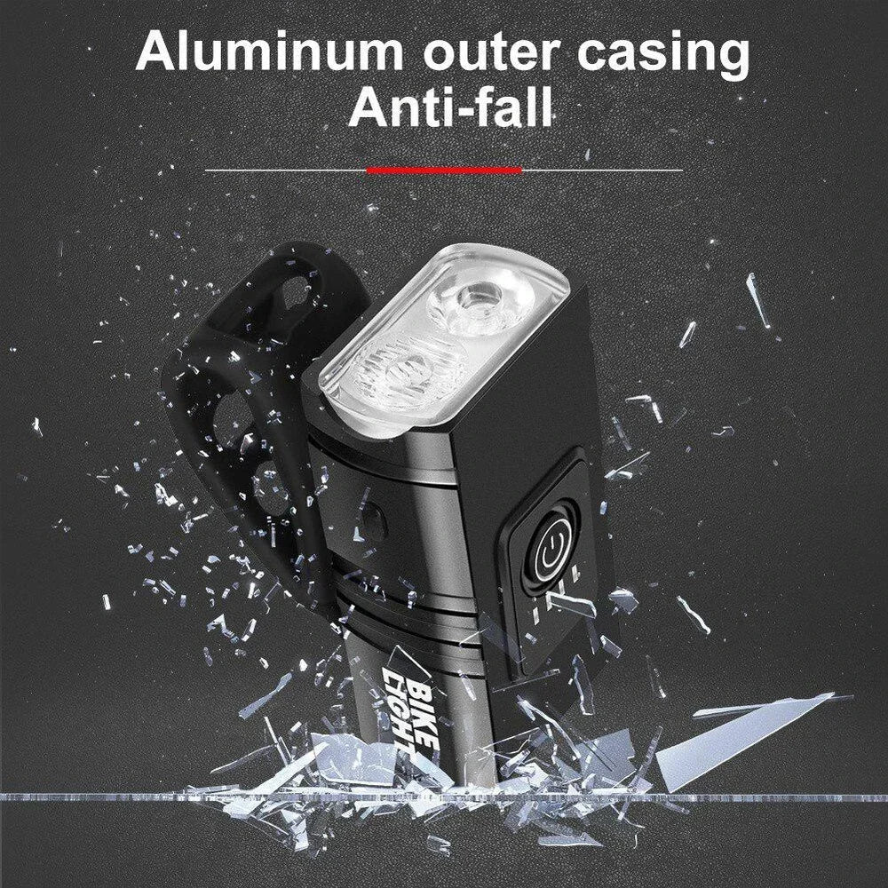 Klar Cykelbelysning LED | USB Laddningsbar Huvudlampa MTB