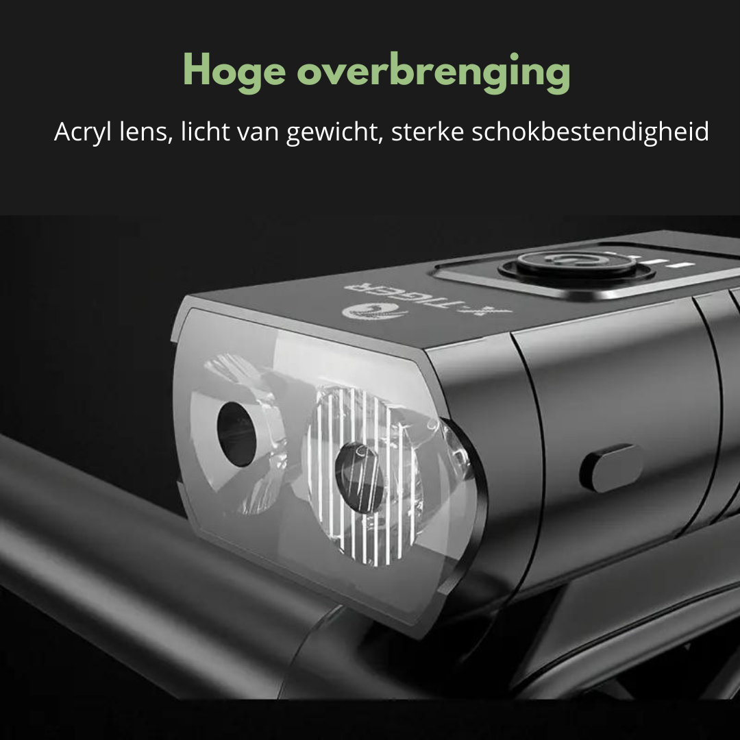 LED Cykelbelysning - 1000 & 500 Lumen | USB Uppladdningsbar
