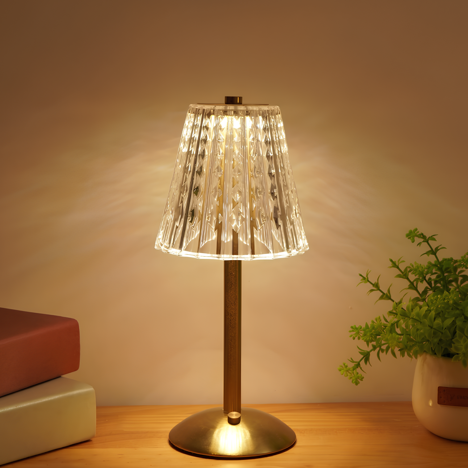 Guldkristall Bordslampa - Aurora Luxe