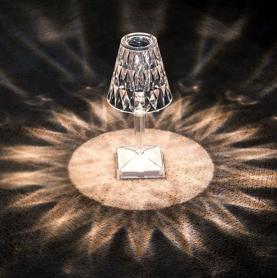 Kristallbordslampa med Touch Control - LumeCrystal