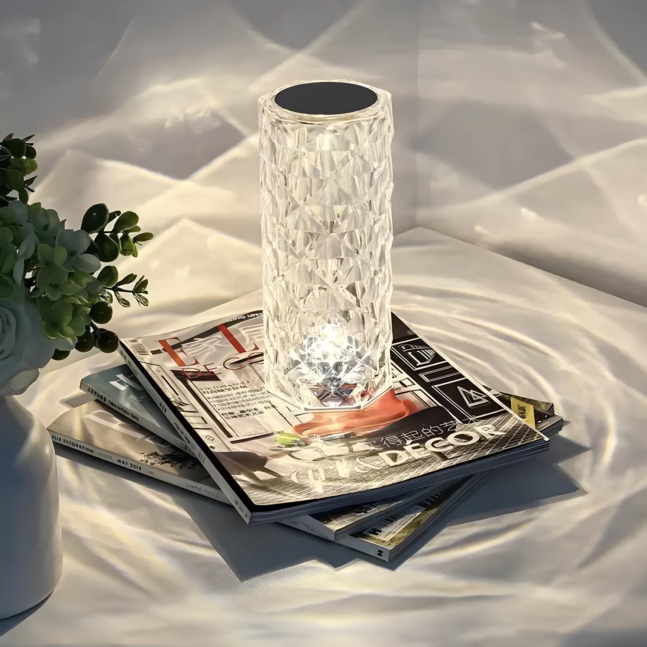 Kristallbordslampa med touchkontroll - Aurora