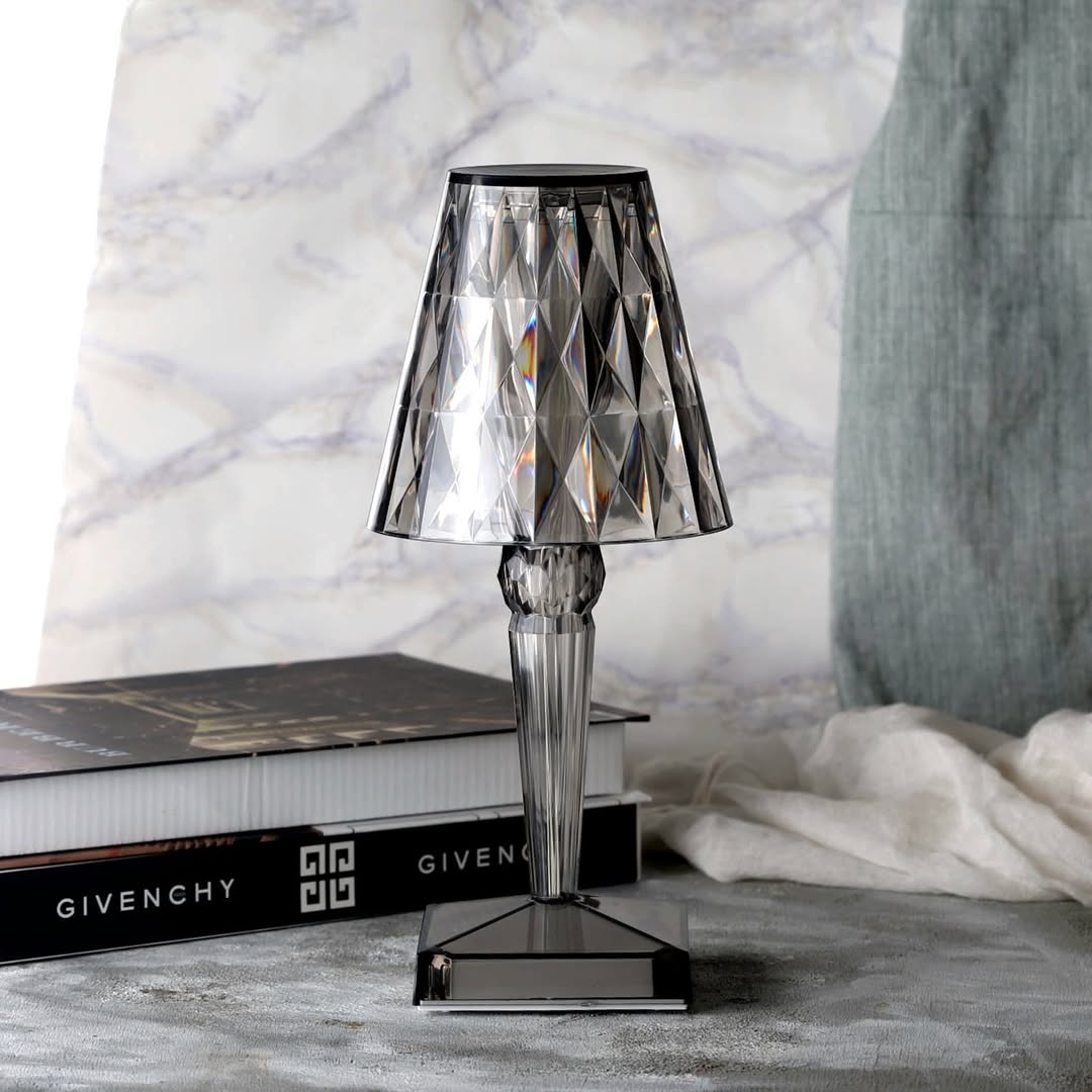 Kristallbordslampa med Touch Control - LumeCrystal