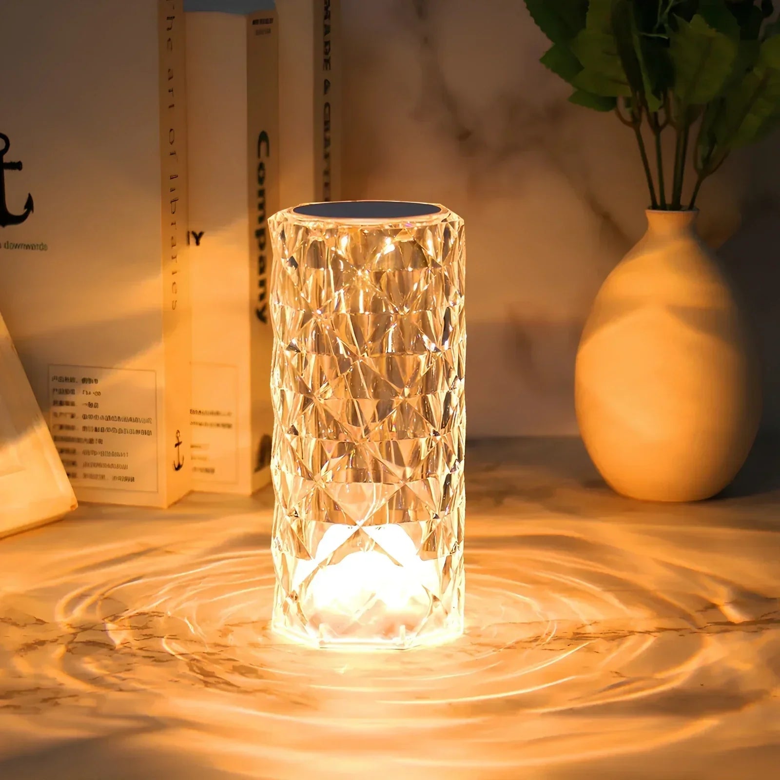 Kristallbordslampa med touchkontroll - Aurora