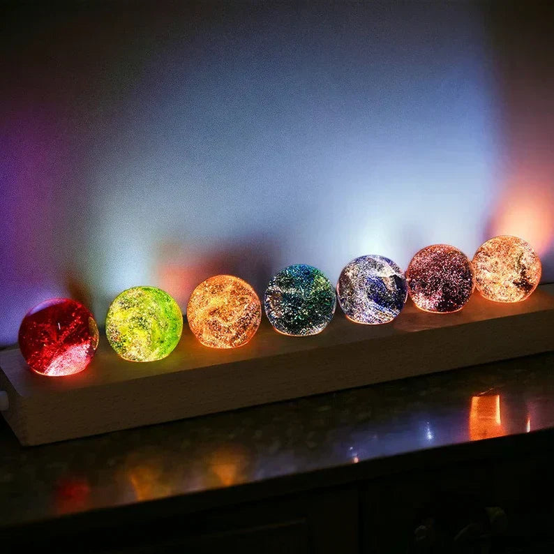 Glödande Kosmiska Kristaller - AstroGlow Orbs