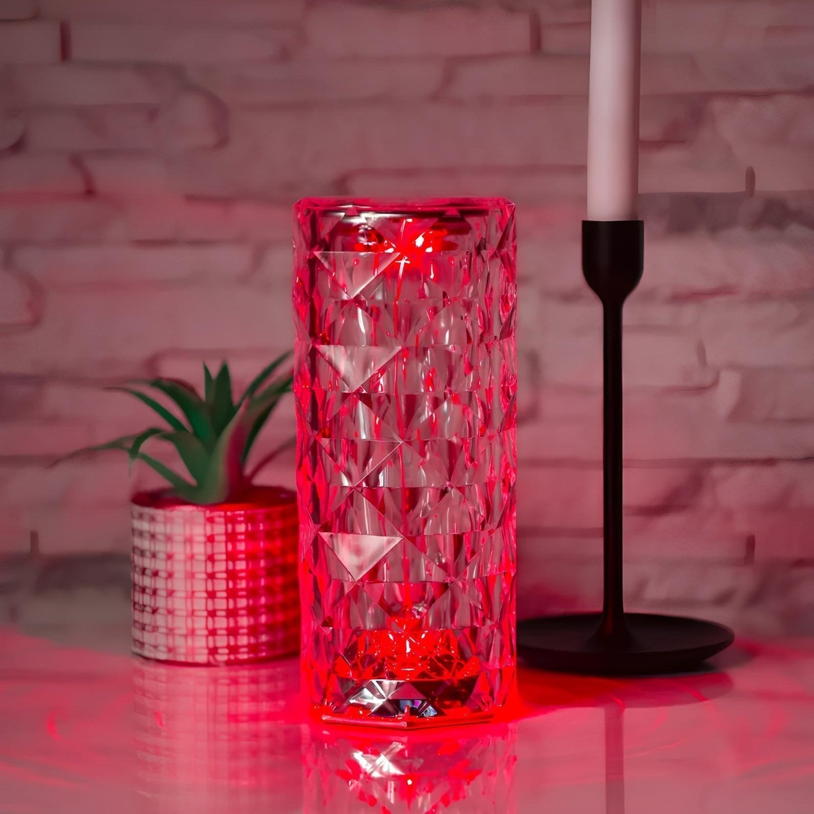 Kristallbordslampa med touchkontroll - Aurora