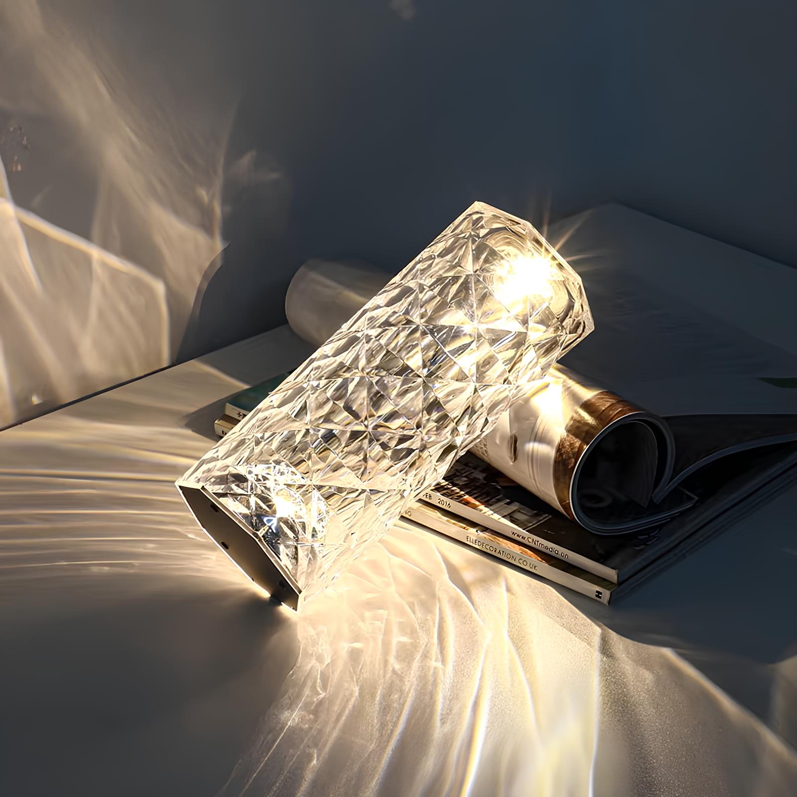 Kristallbordslampa med touchkontroll - Aurora