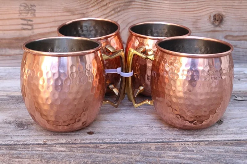 Hammered Copper Mug Set - ChillCopper
