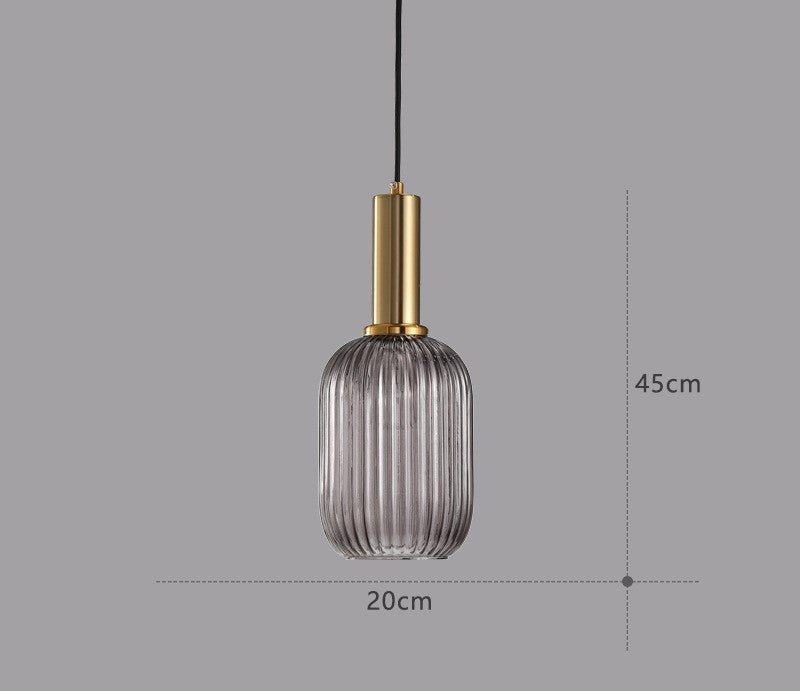 Retro Glas Pendellampa – ColorVibe