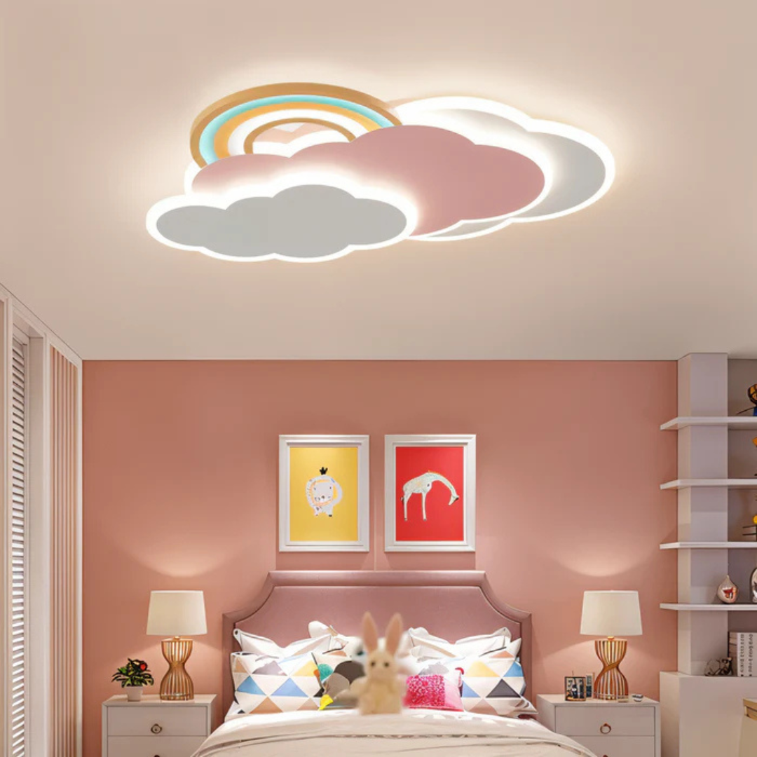 Pinky LED Taklampa - Regnbågsbelysning för Barnrum