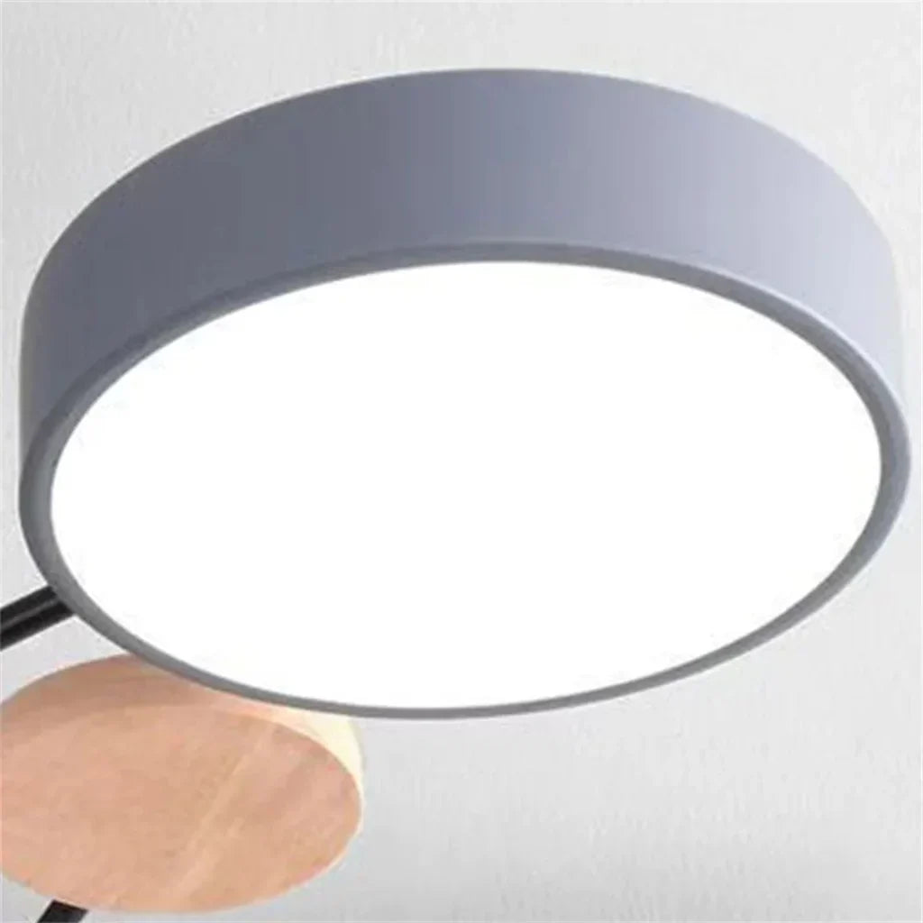 LED Plafondlampa - Modern Design | Trä & Metall