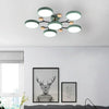 LED Plafondlampa - Modern Design | Trä & Metall