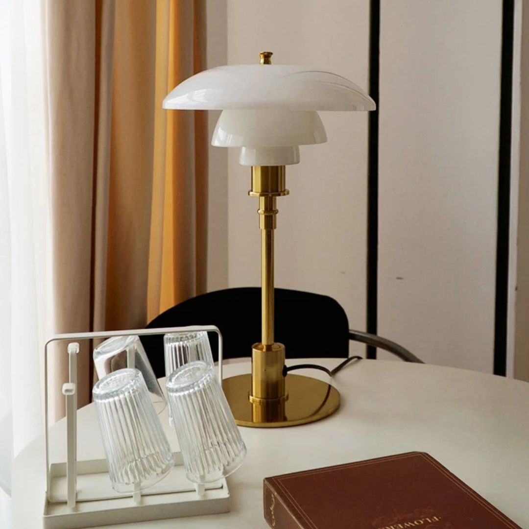 Lena Designer Nordisk Bordslampa | Glas | LED | Skandinavisk