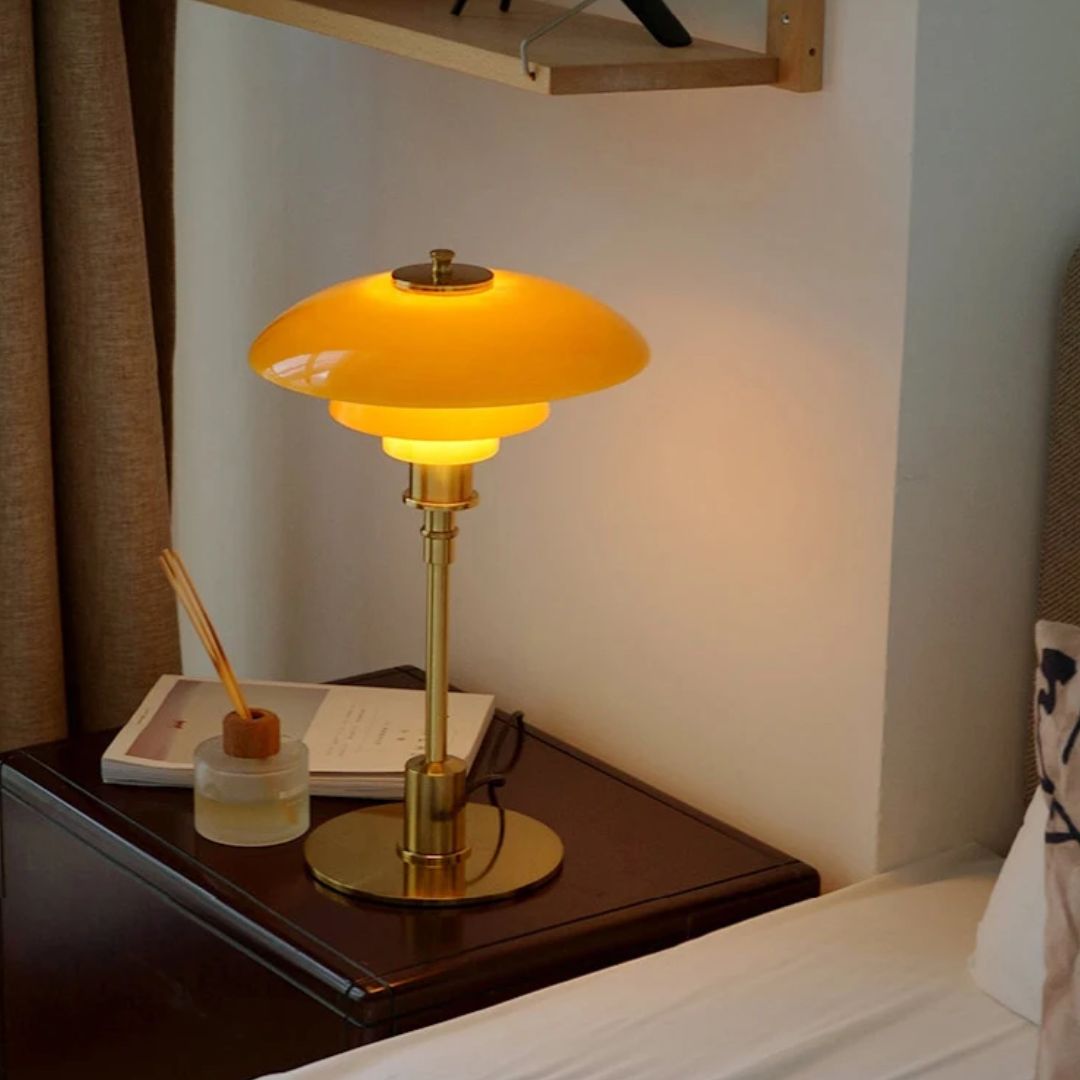 Lena Designer Nordisk Bordslampa | Glas | LED | Skandinavisk