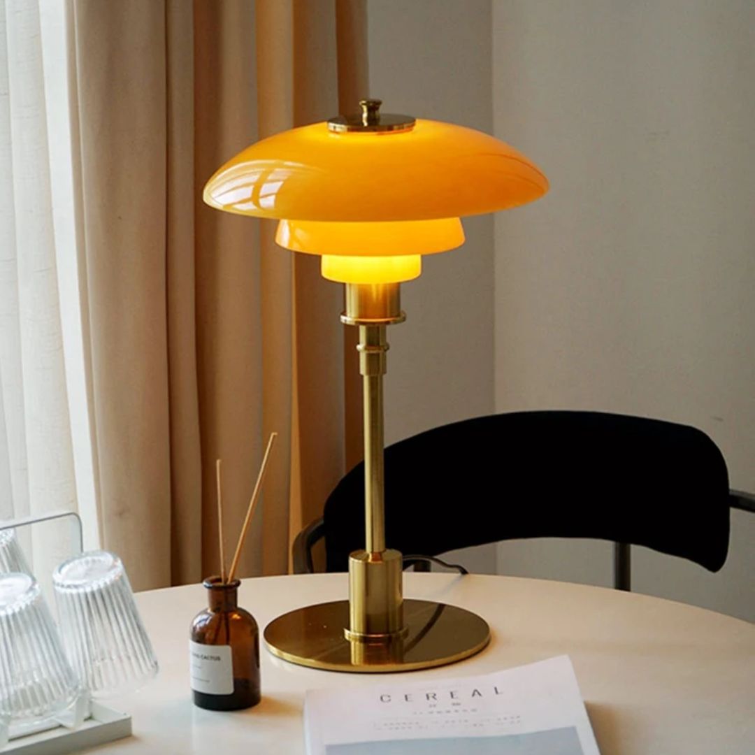 Lena Designer Nordisk Bordslampa | Glas | LED | Skandinavisk