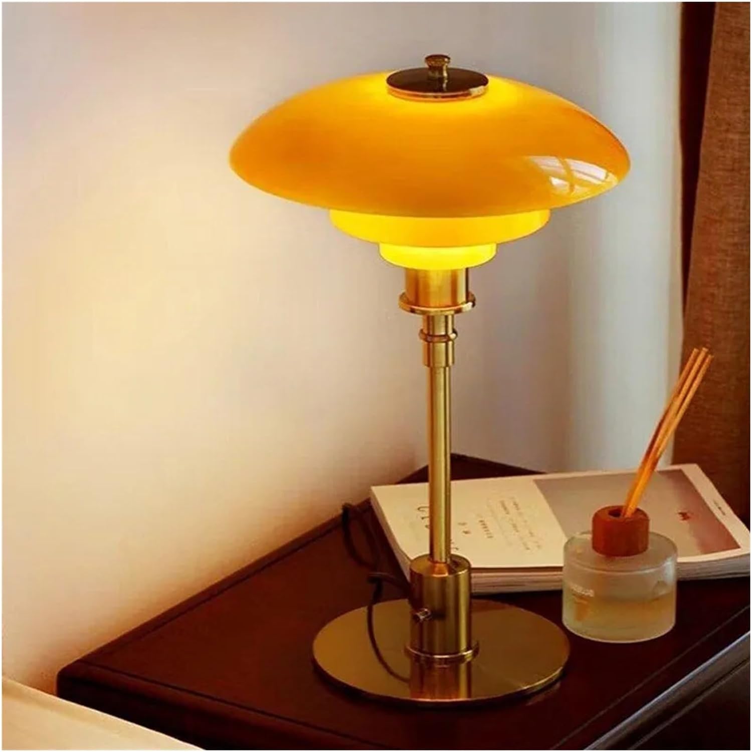 Lena Designer Nordisk Bordslampa | Glas | LED | Skandinavisk
