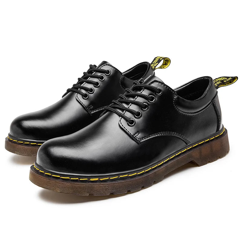 Herr Läder Skor med Snörning | Elegant Tidlös Stil