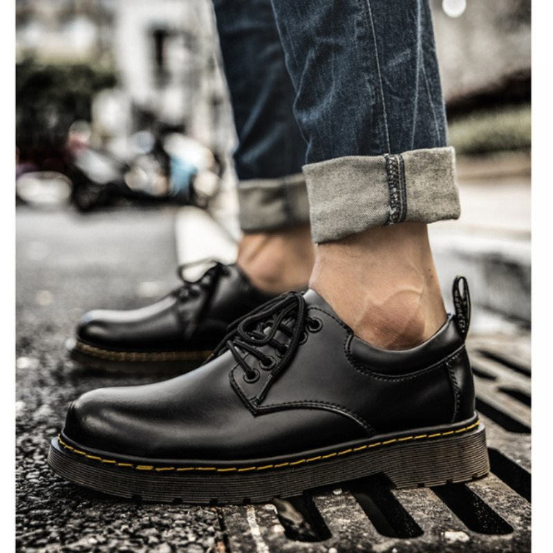Herr Läder Skor med Snörning | Elegant Tidlös Stil