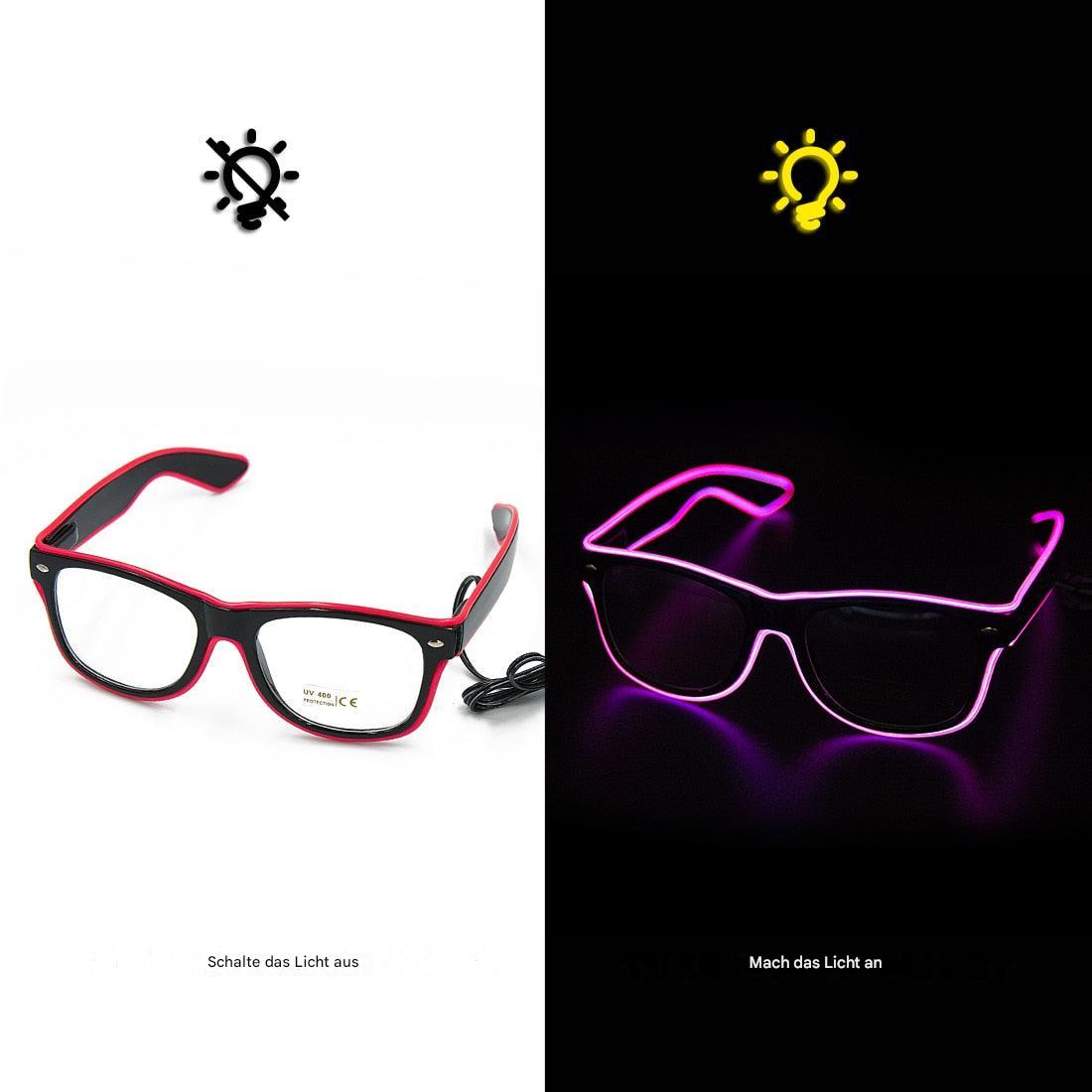 Luminösa Neon Glasögon - LumaGlow